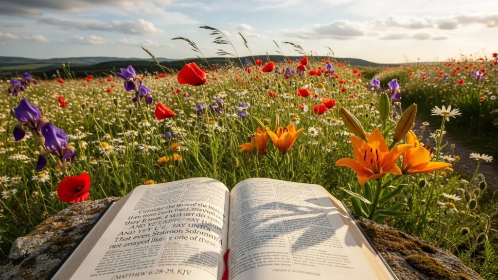 bible verse about flowers