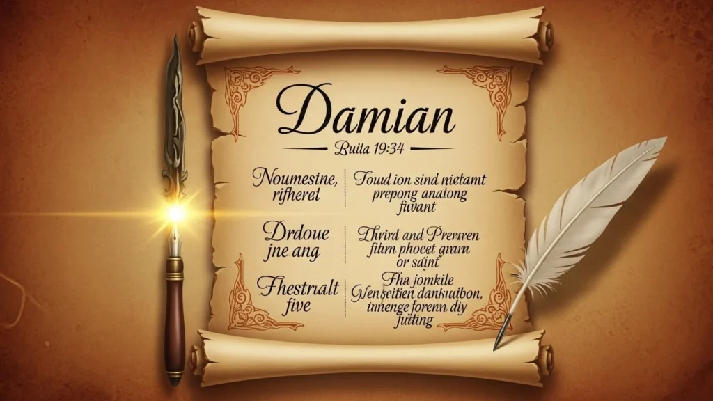 damian meaning in bible