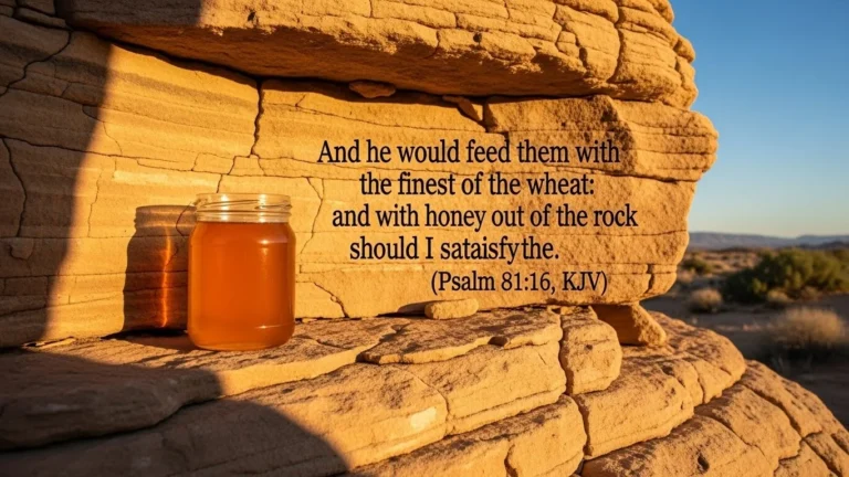 honey in the rock bible verse