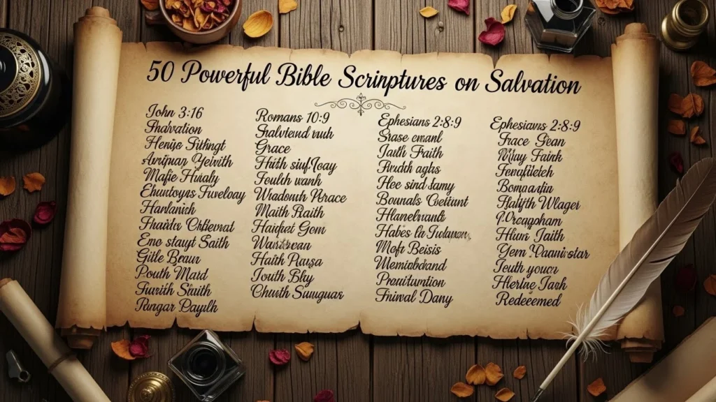 50 powerful bible scriptures on salvation