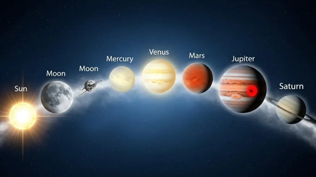 7 planets in the bible