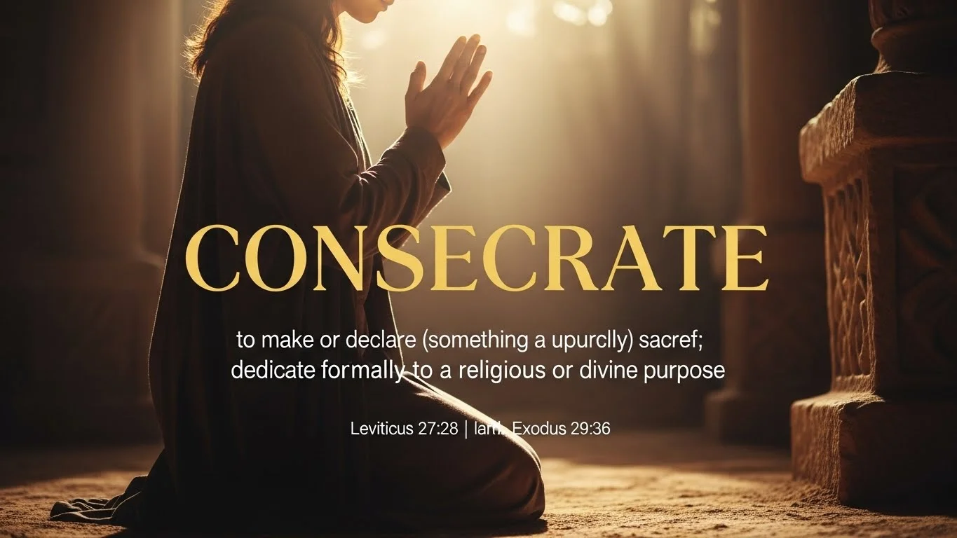 Consecration Helps Remove Distractions