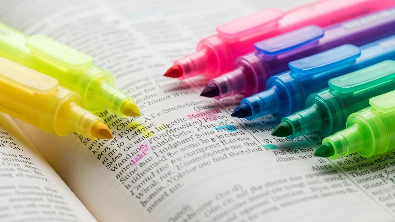 Dry Highlighters to Prevent Smearing
