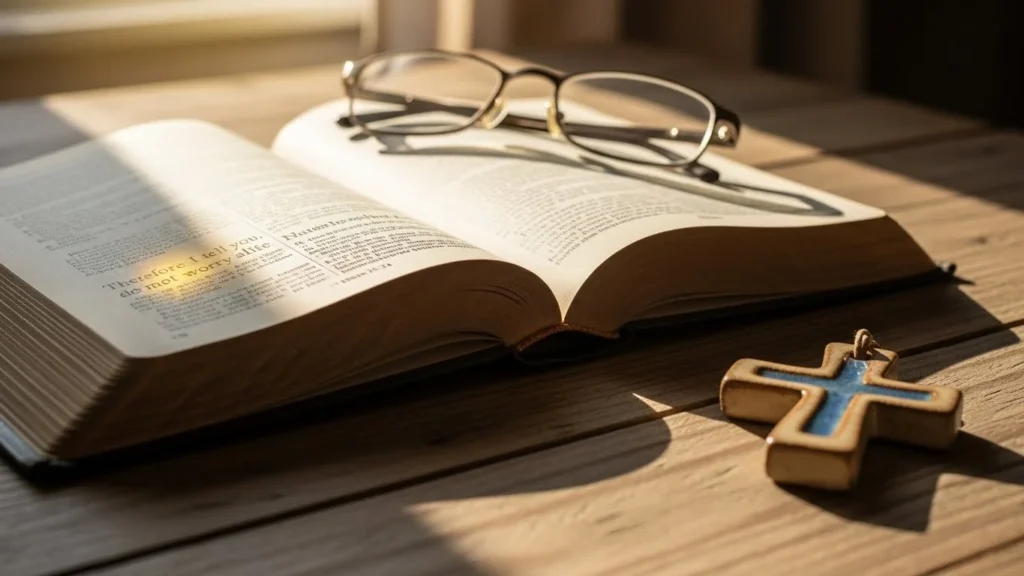 bible verse about not worrying