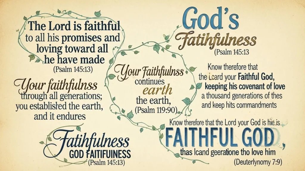 bible verses about god's faithfulness
