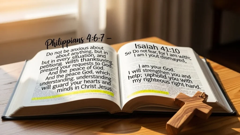 bible verses for anxiety and fear