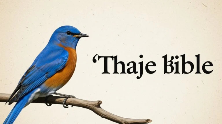 bluebird meaning in bible
