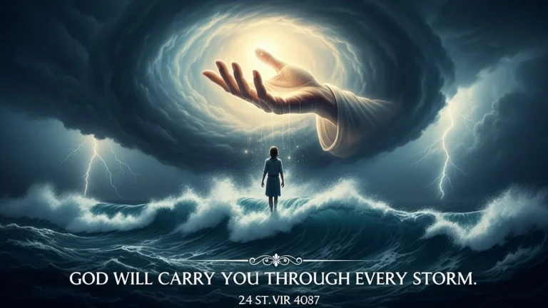 god will carry you through every storm bible verse