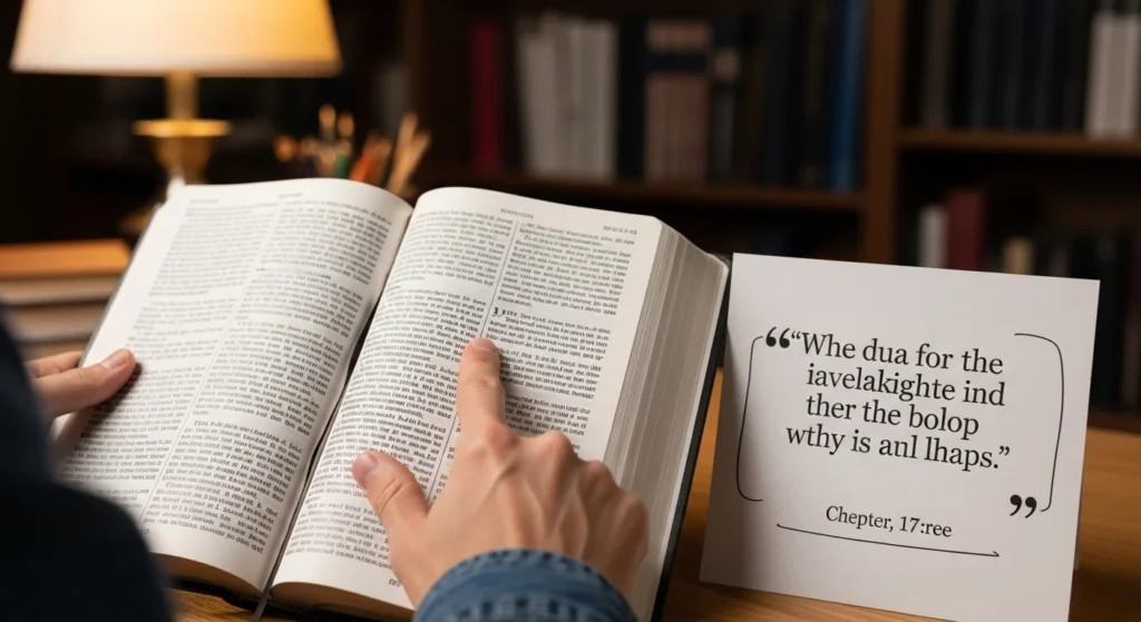 how to quote a bible verse