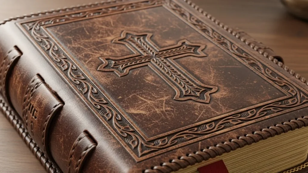 leather bible cover