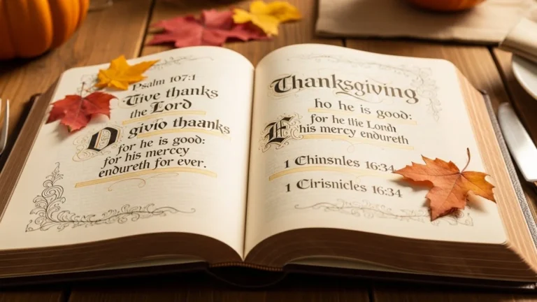 thanksgiving verses in the bible