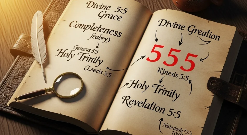 what does 555 mean in the bible