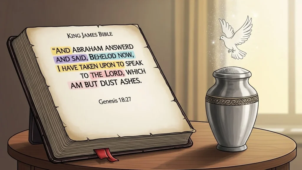 what does the bible say about keeping ashes of a loved one