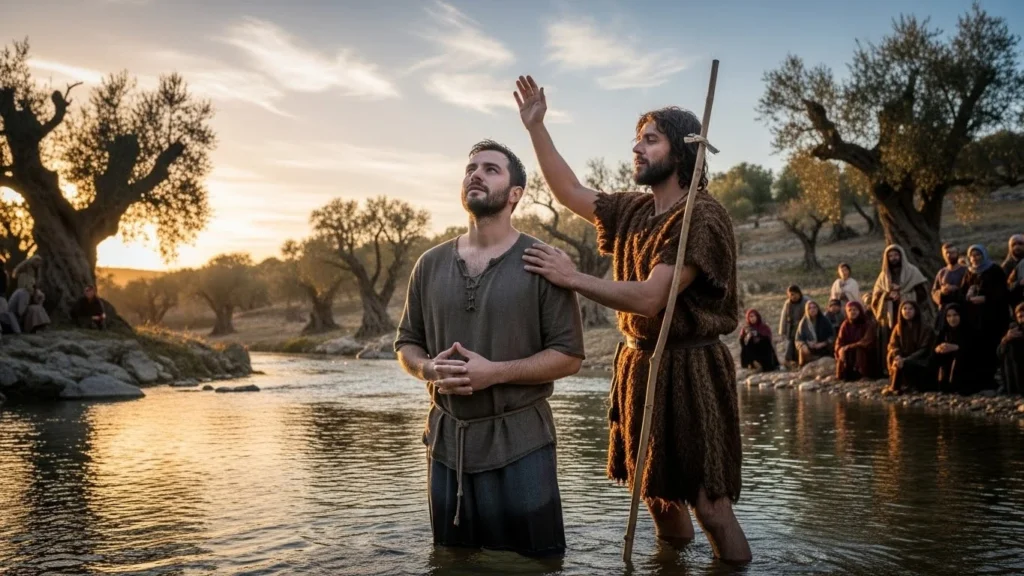 who was baptized twice in the bible