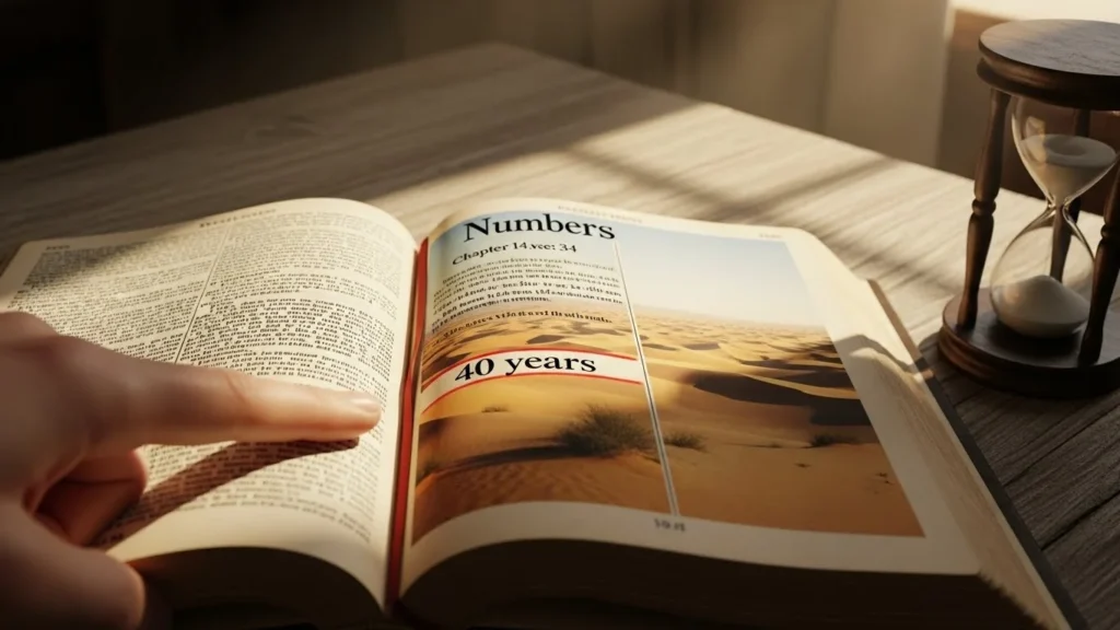 why did an 11-day journey took 40 years bible verse