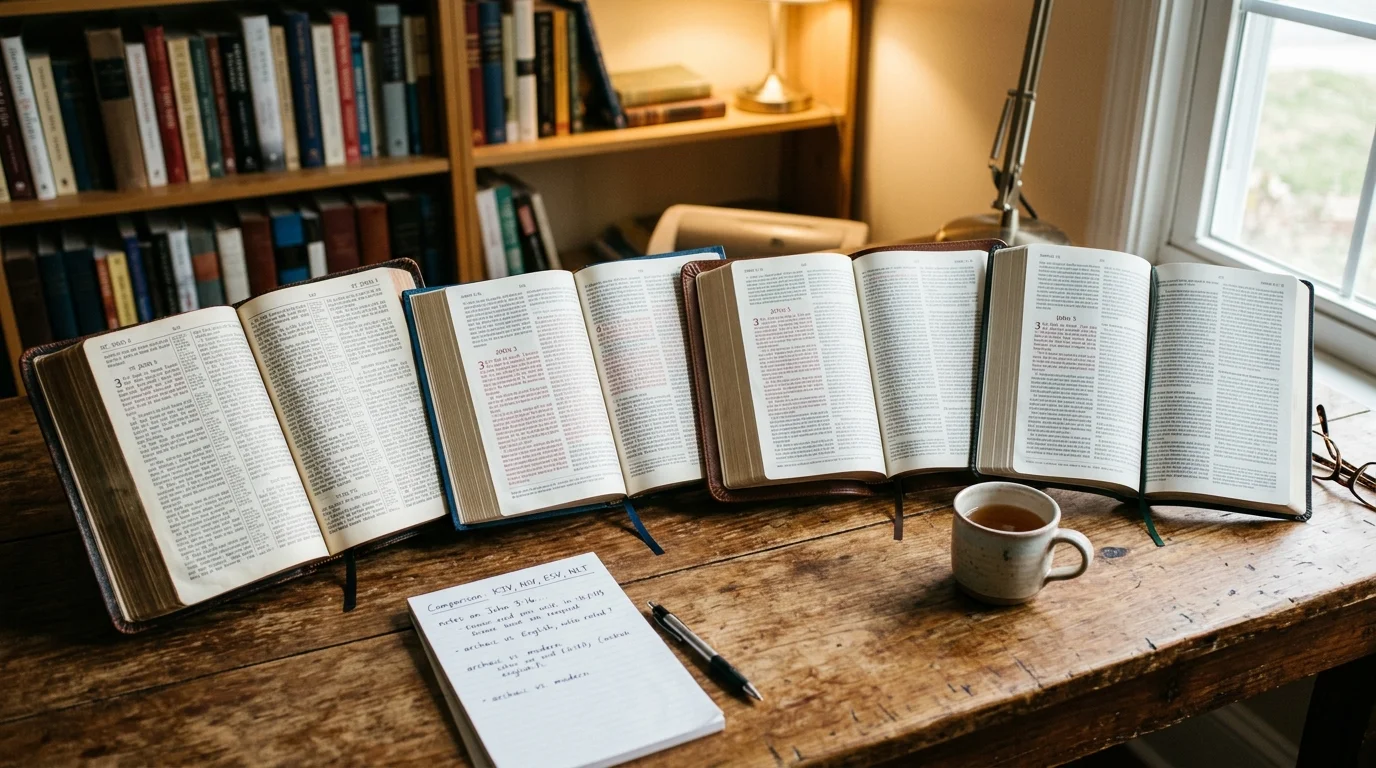 Bible Translation Comparison Chart (PDF Style Overview)