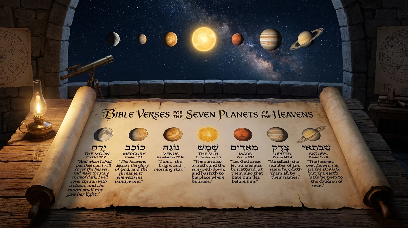 God Created the Planets Bible Verse