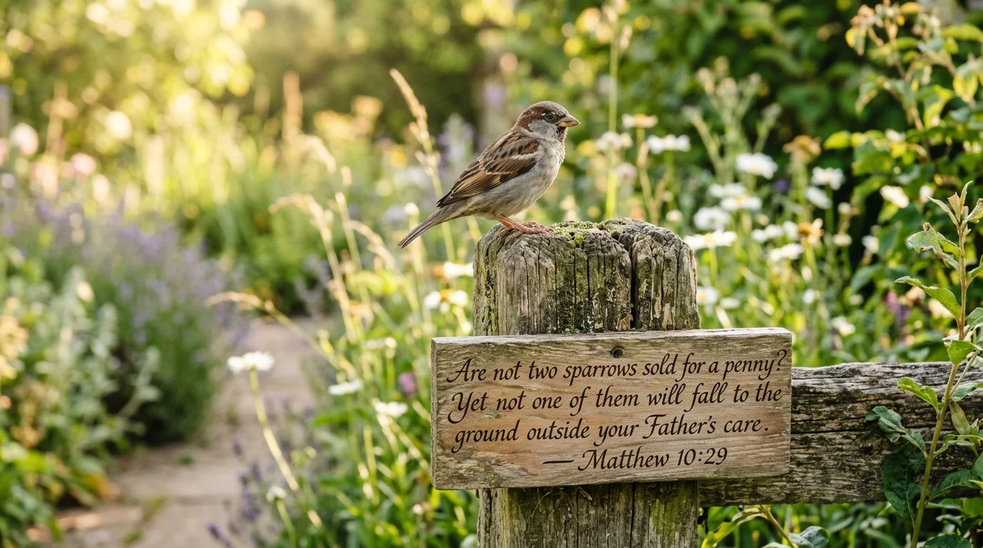 “His Eye Is on the Sparrow” Bible Verse