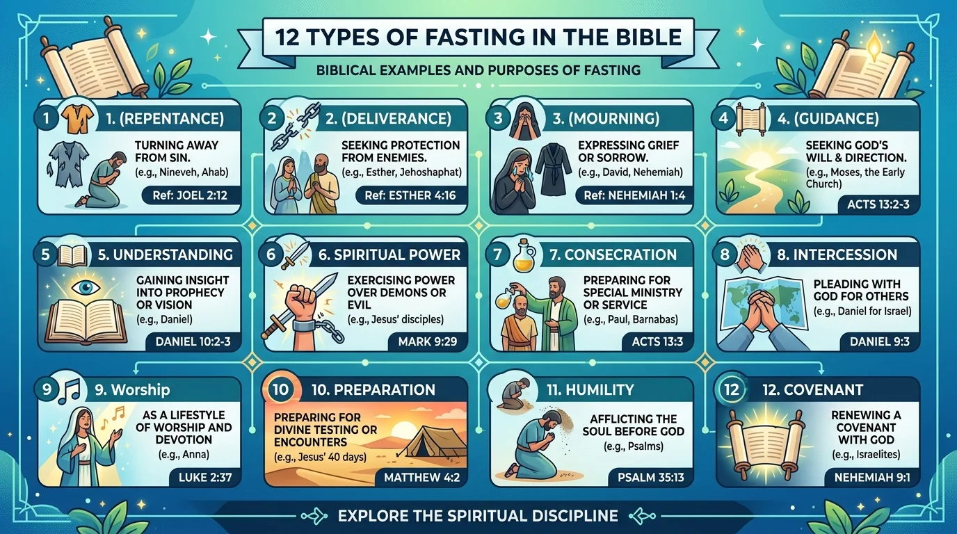 How many types of fasting are in the Bible