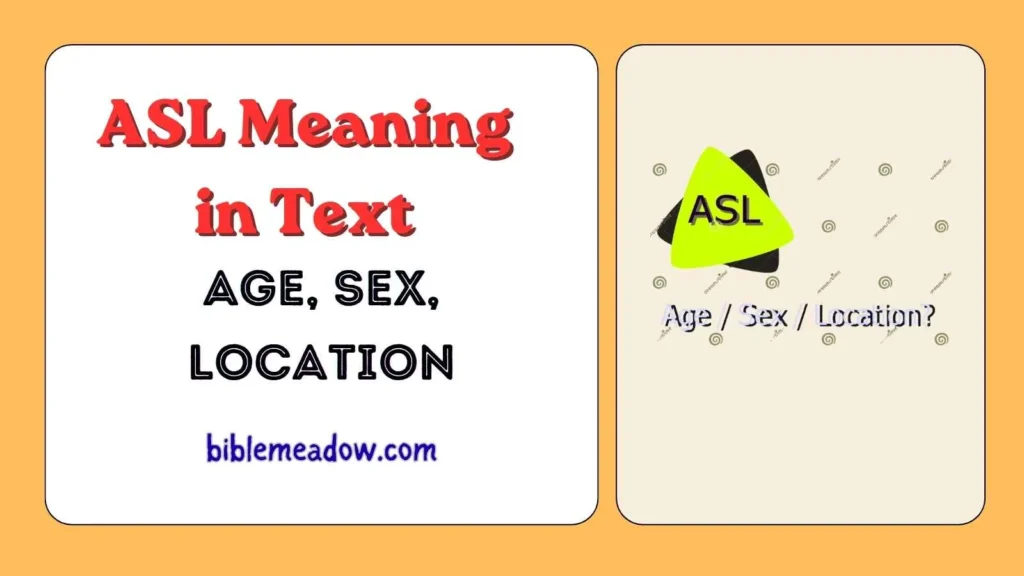ASL Meaning in Text