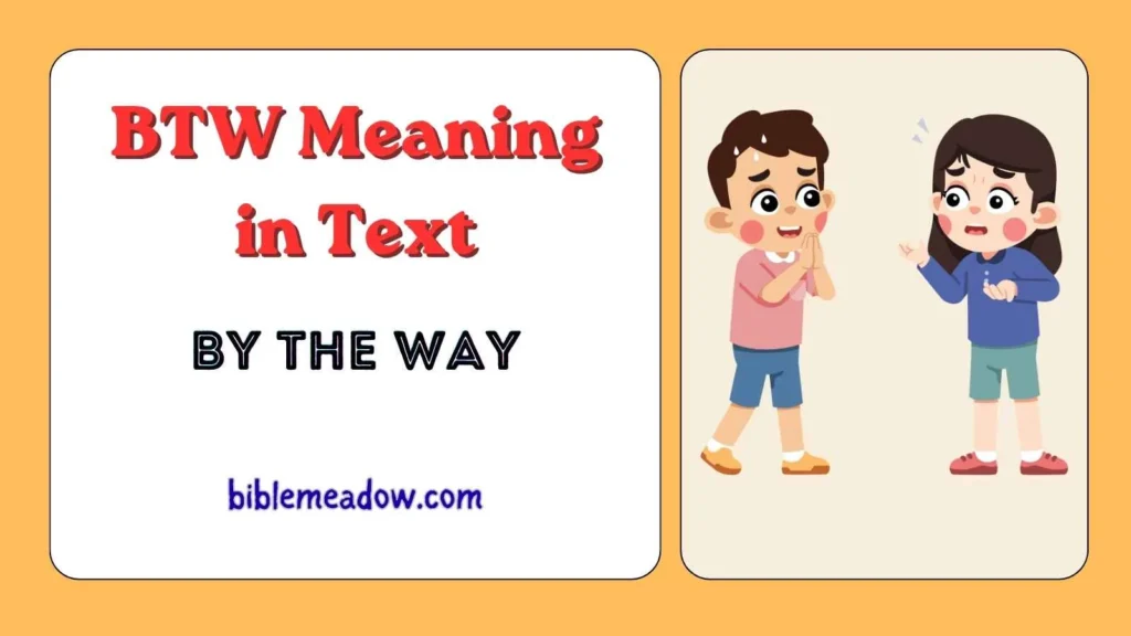 BTW Meaning in Text