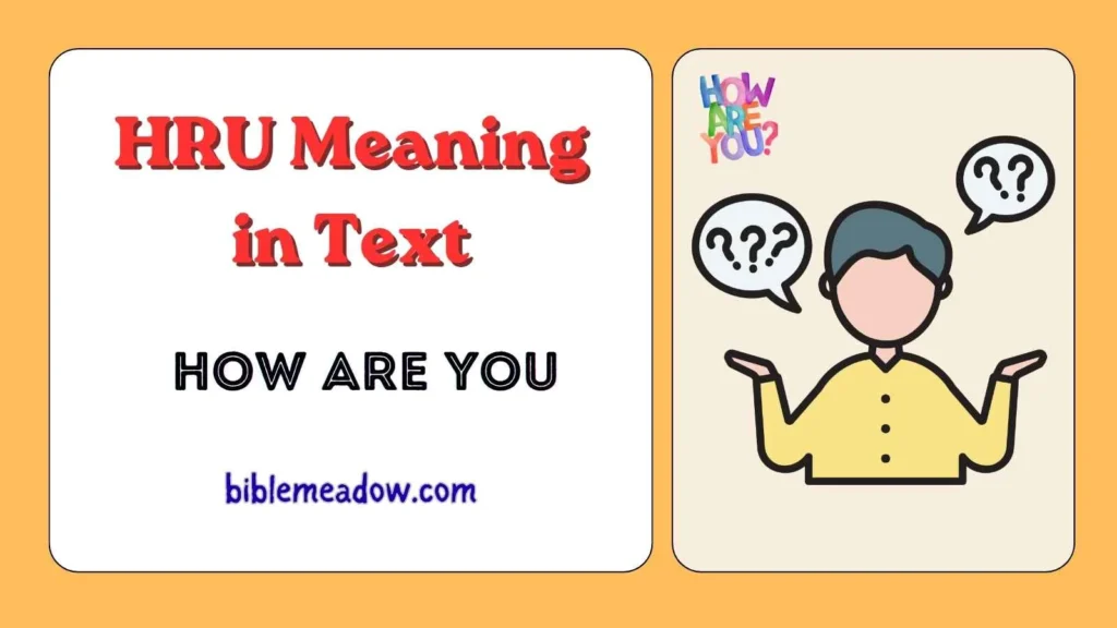 HRU Meaning in Text