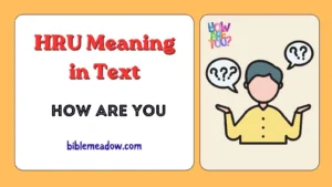 HRU Meaning in Text