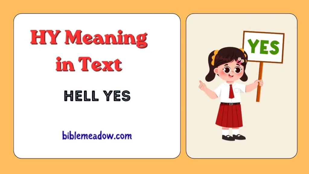 HY Meaning in Text