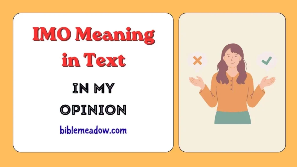 IMO Meaning in Text