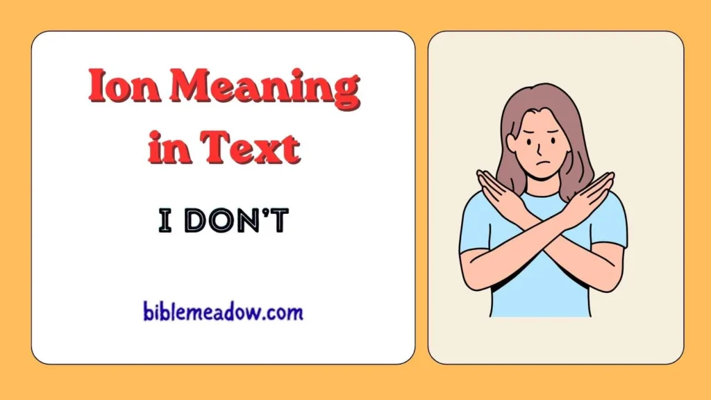 Ion Meaning in Text