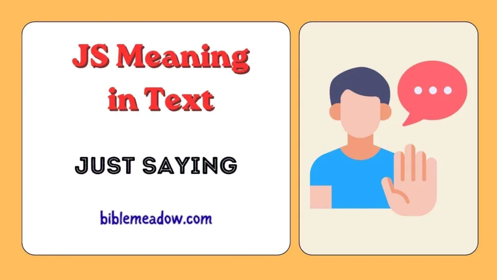 JS Meaning in Text