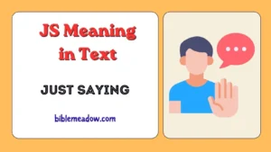 JS Meaning in Text