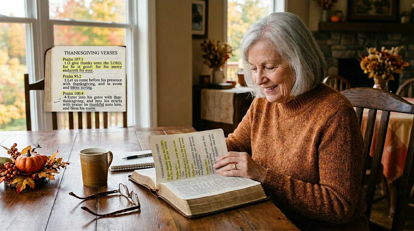 Short Bible Verses About Thanksgiving and Gratitude