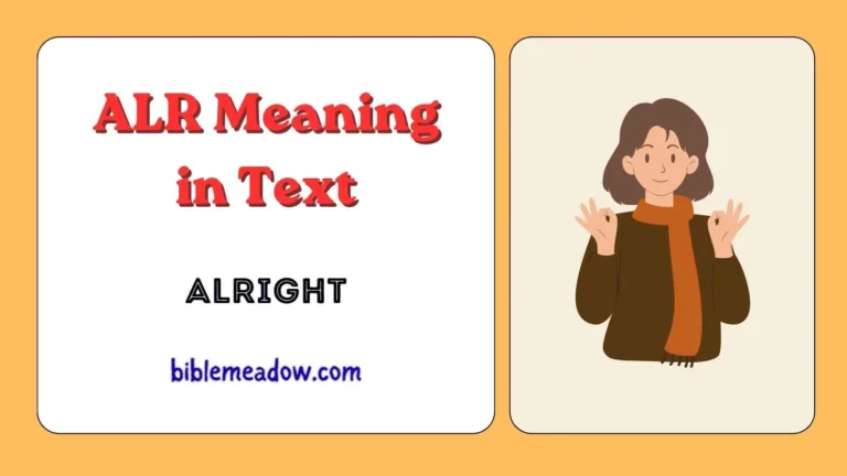 ALR Meaning in Text