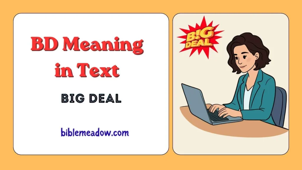 BD Meaning in Text