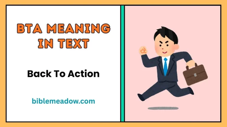 BTA Meaning in Text