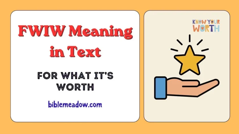 FWIW Meaning in Text