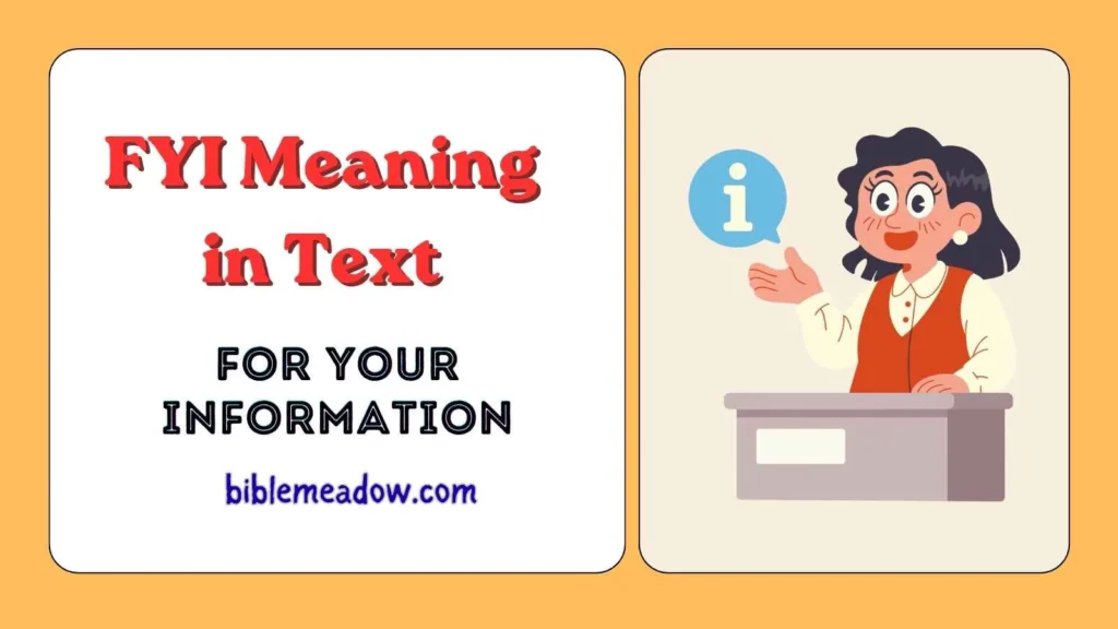 FYI Meaning in Text