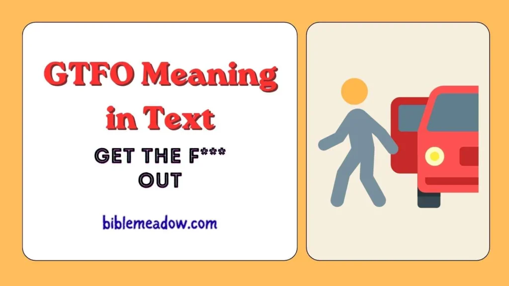 GTFO Meaning in Text