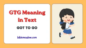 GTG Meaning in Text