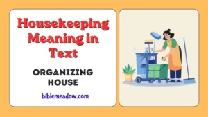 Housekeeping Meaning in Text