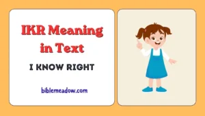 IKR Meaning in Text