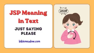 JSP Meaning in Text