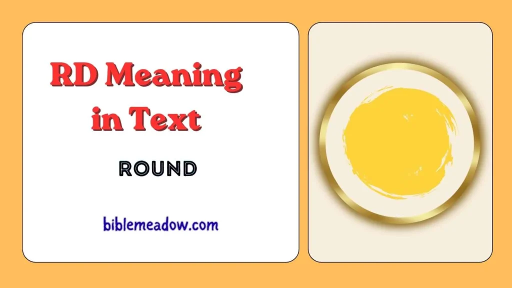 RD Meaning in Text