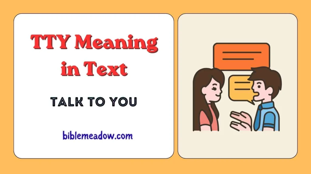 TTY Meaning in Text