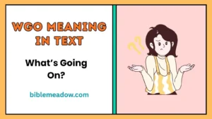 WGO Meaning in Text