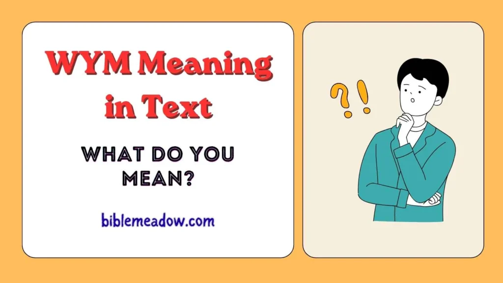 WYM Meaning in Text