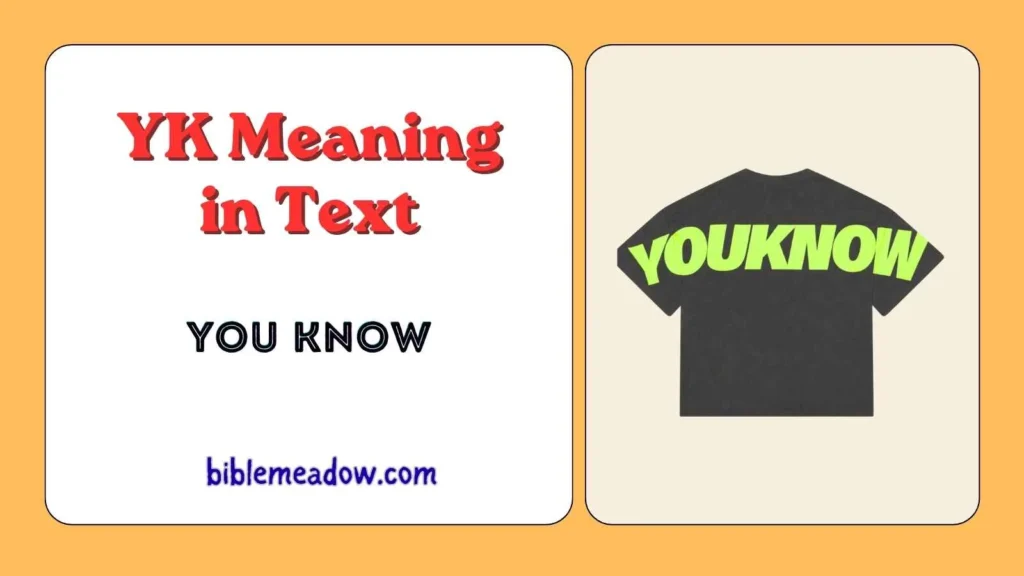 YK Meaning in Text